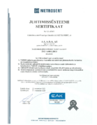 ISO 14001 sertifikaat